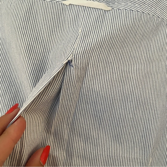 American Colors by Alex Lehr Shirt dress, pinstripe, long sleeve, Size M, cotton - Picture 10 of 11